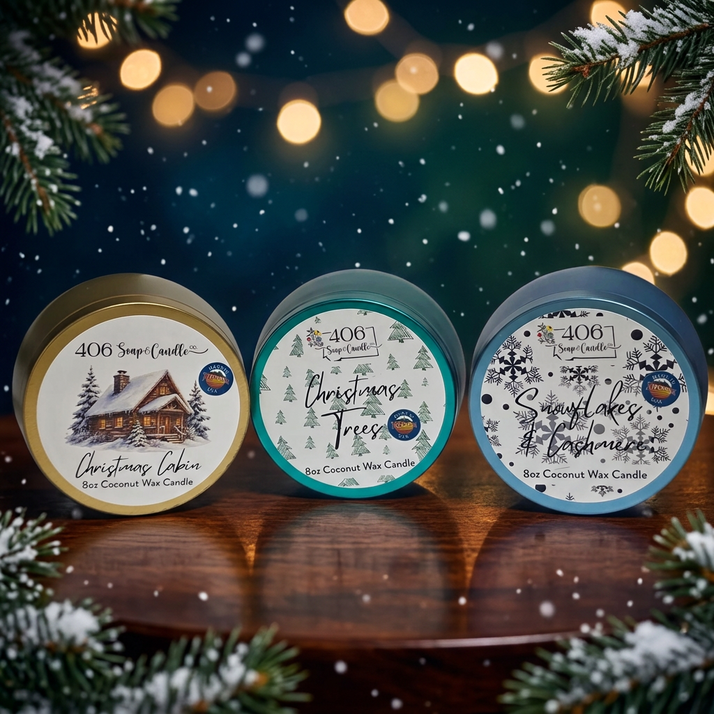 Holiday Candle Tins