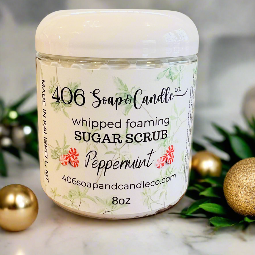 Peppermint Whipped Foaming Sugar Scrub