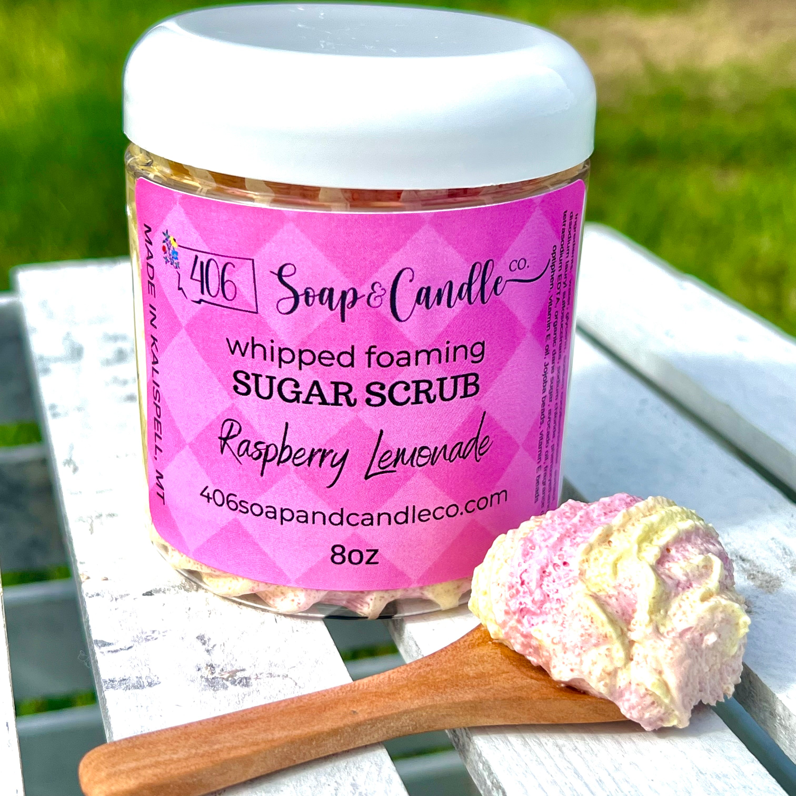 Raspberry Lemonade Whipped Foaming Sugar Scrub