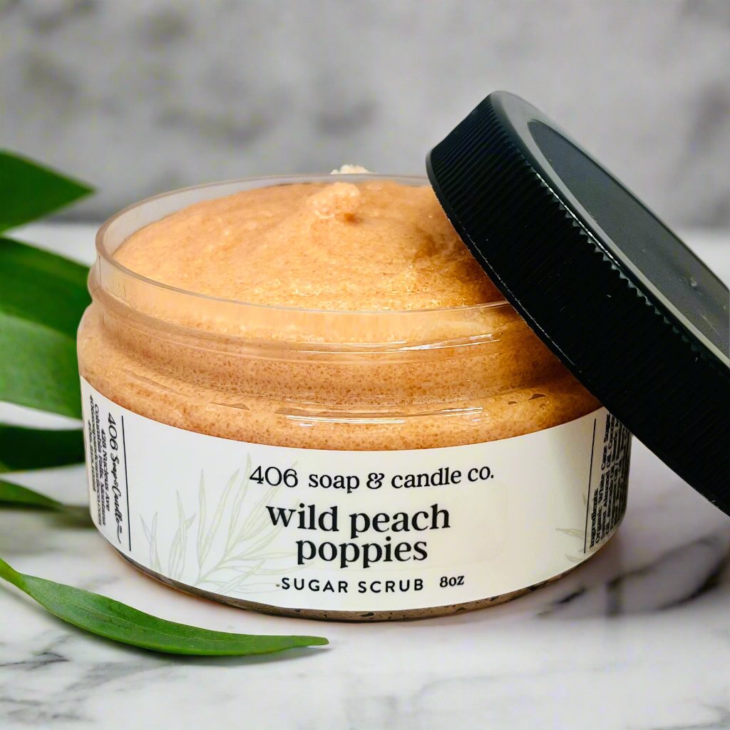 Wild Peach Poppies Sugar Scrub