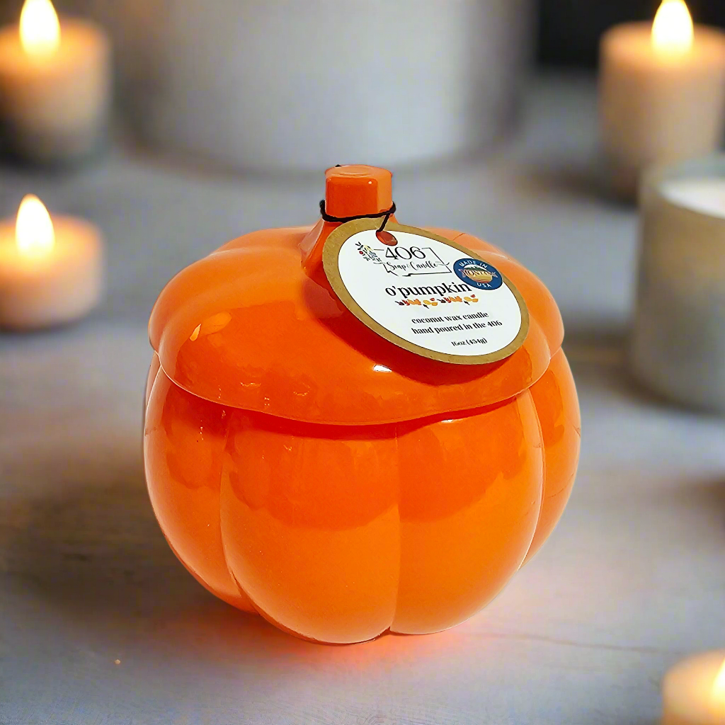 Orange Glass Pumpkin