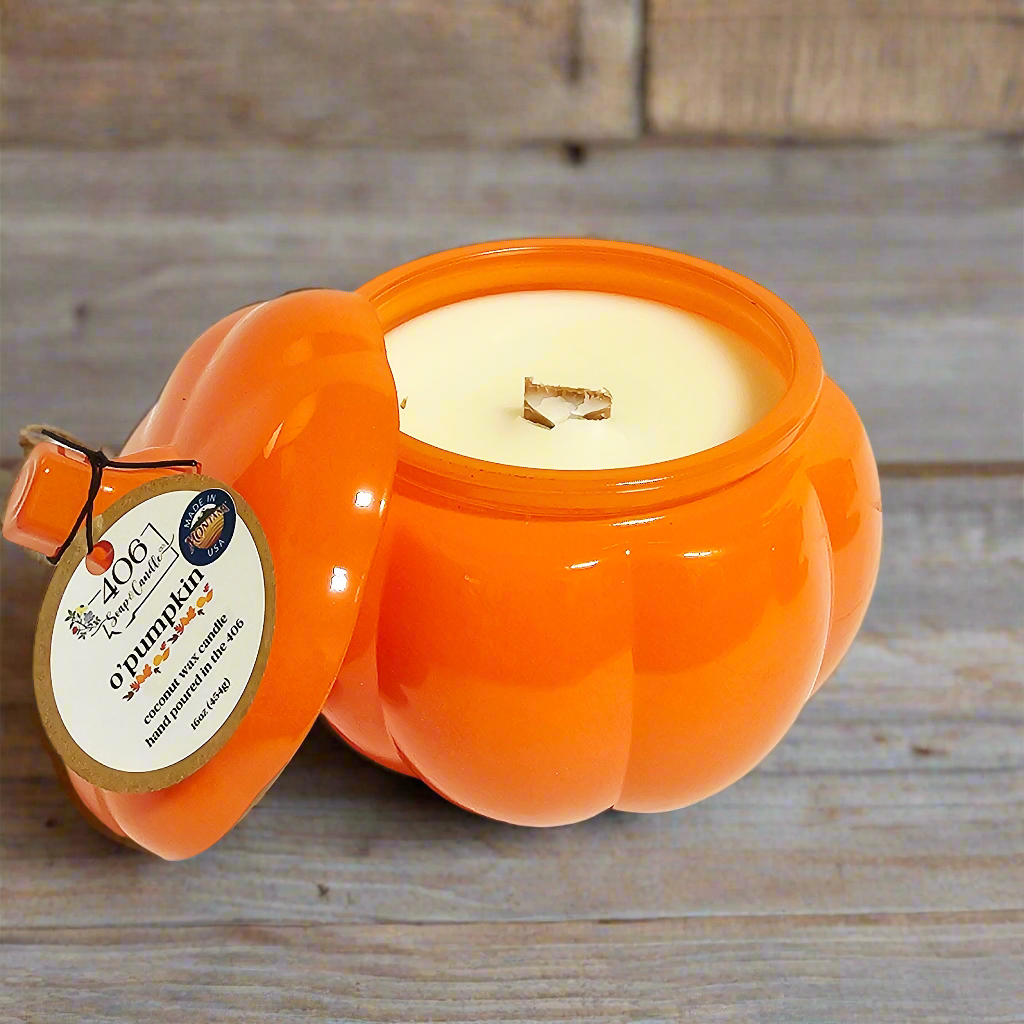 Orange Glass Pumpkin