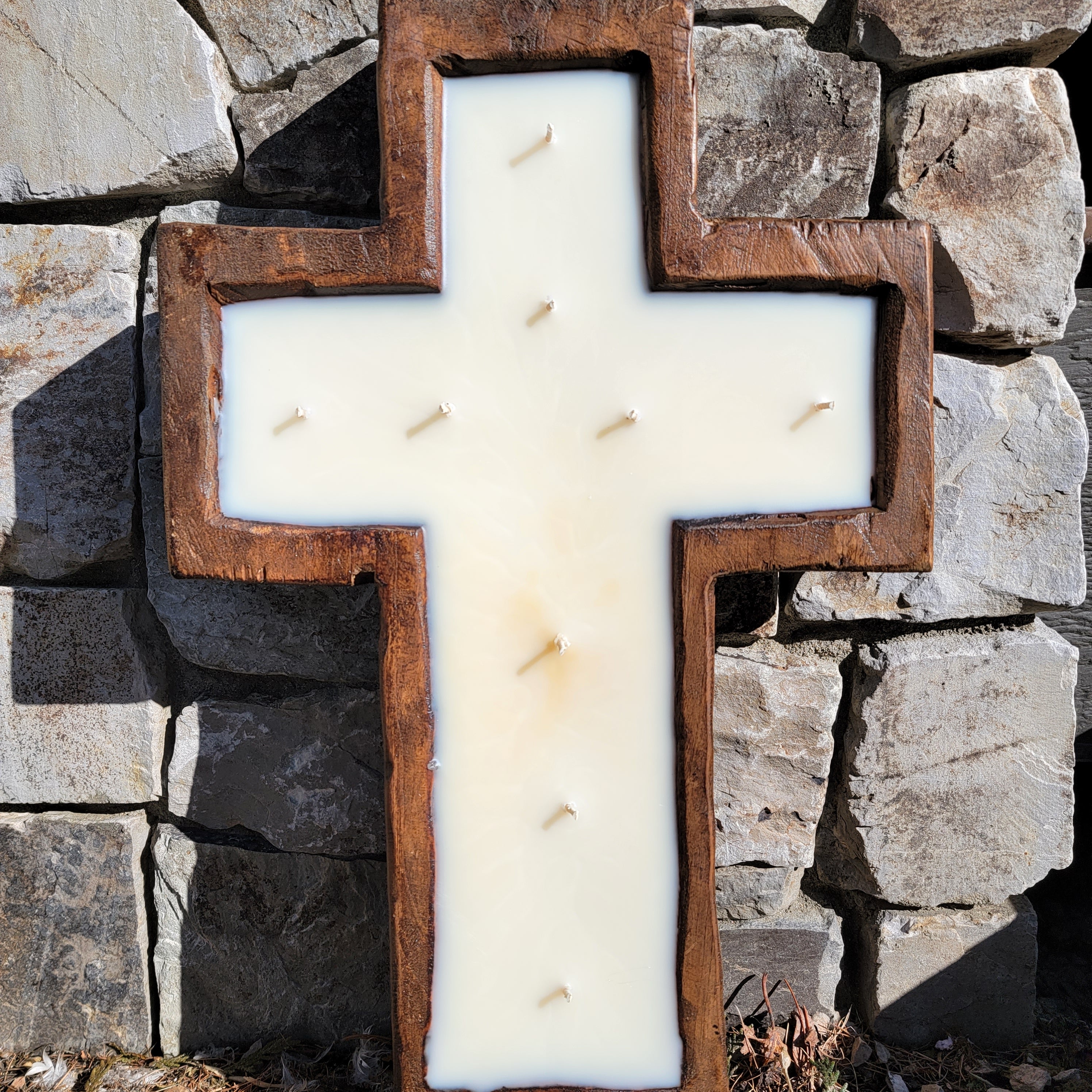 Cross Dough Bowl Candle