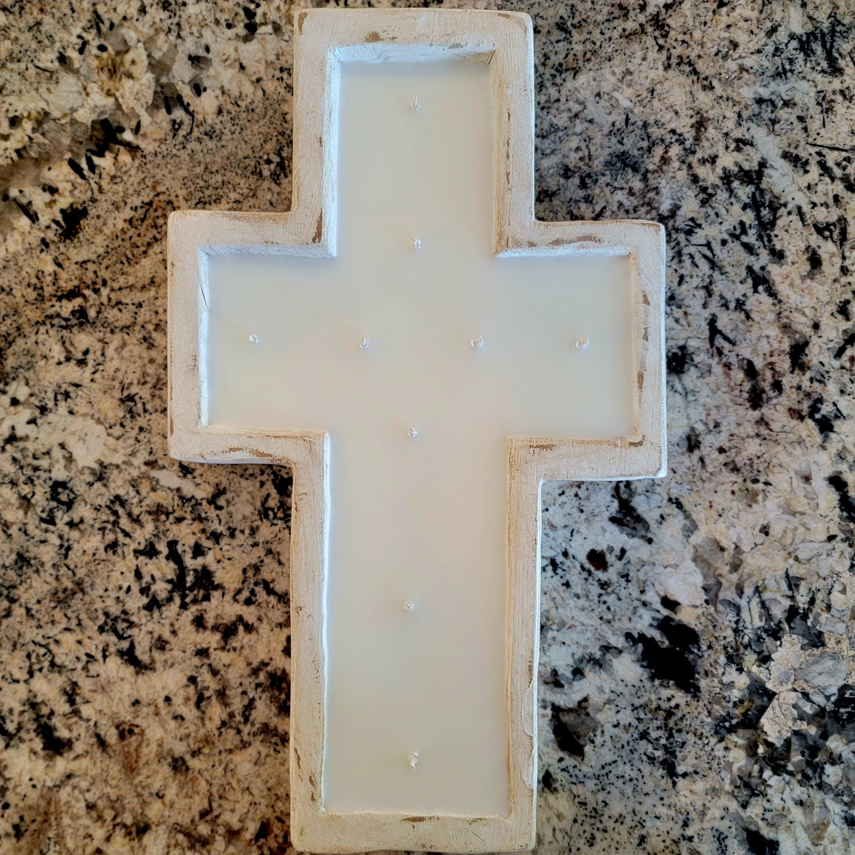 Cross Dough Bowl Candle