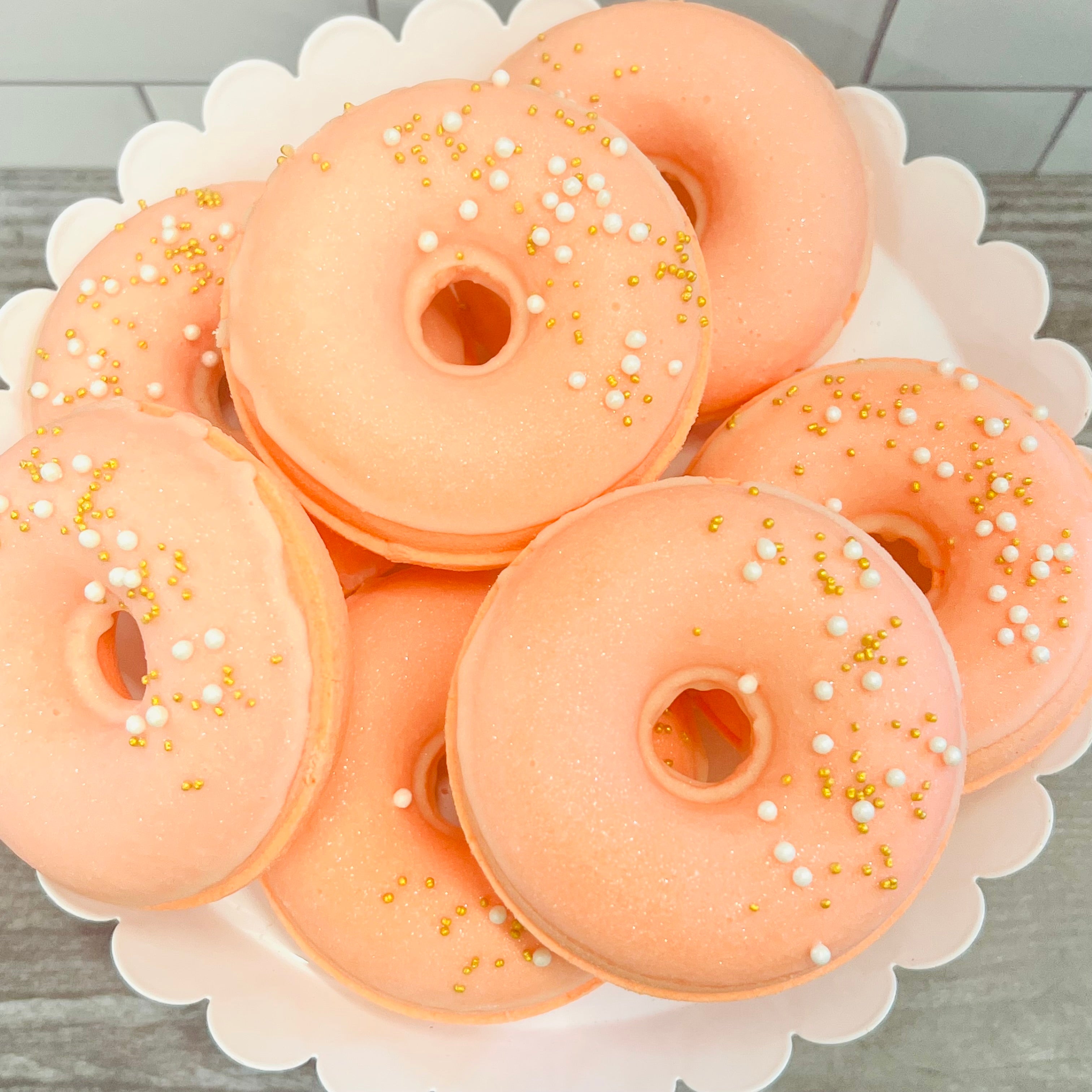 Orange Cognac Bath Bomb Donut