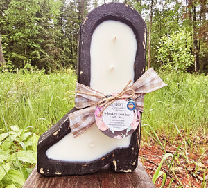 Whiskey Cowboy- Cowboy Boot Dough Bowl Candle