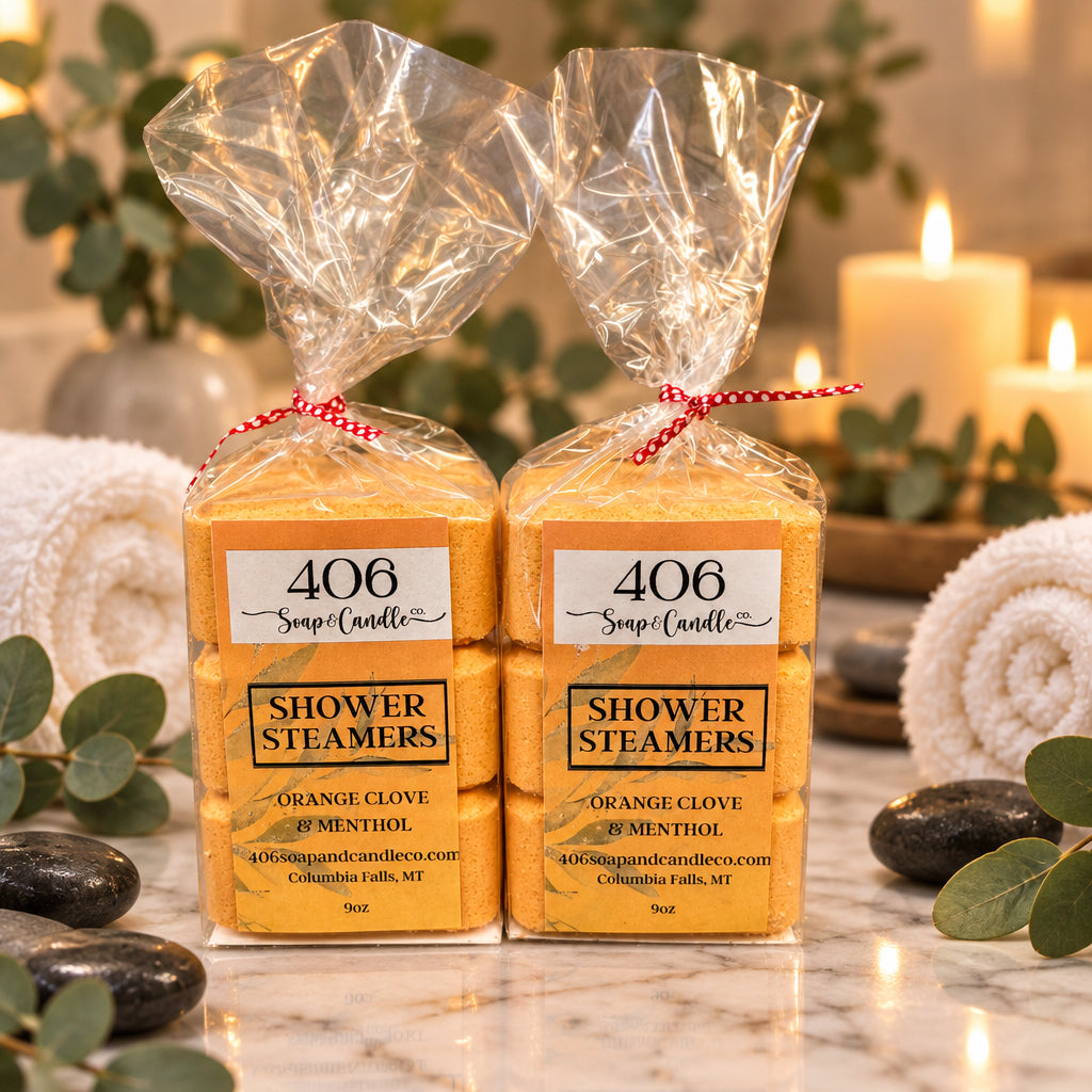Orange Clove &  Menthol Shower Steamers (3 pack)
