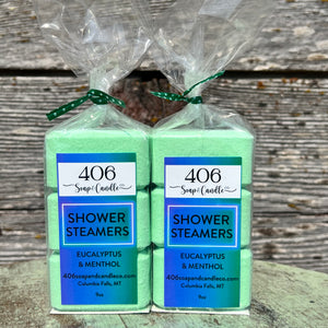 Eucalyptus & Menthol Shower Steamers (3 Pack)