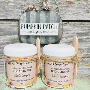 White Pumpkin Whipped Foaming Sugar Scrub