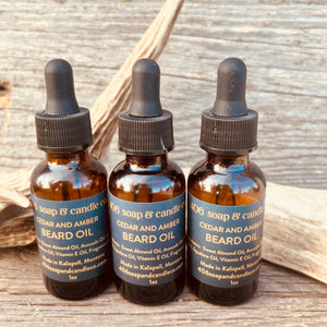 Cedar and Amber Beard Oil