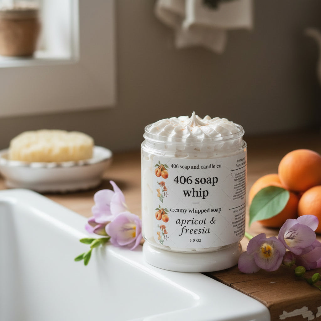 406 Soap Whip Apricot & Freesia