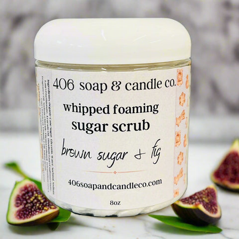 Brown Sugar & Fig Whipped Foaming Sugar Scrub