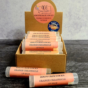 406 Pucker Sticks Orange Creamsicle Lip Balm