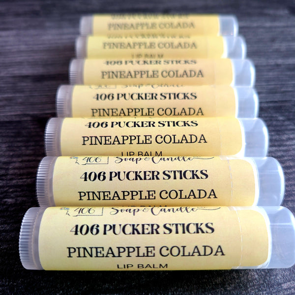 406 Pucker Sticks Pineapple Colada Lip Balm