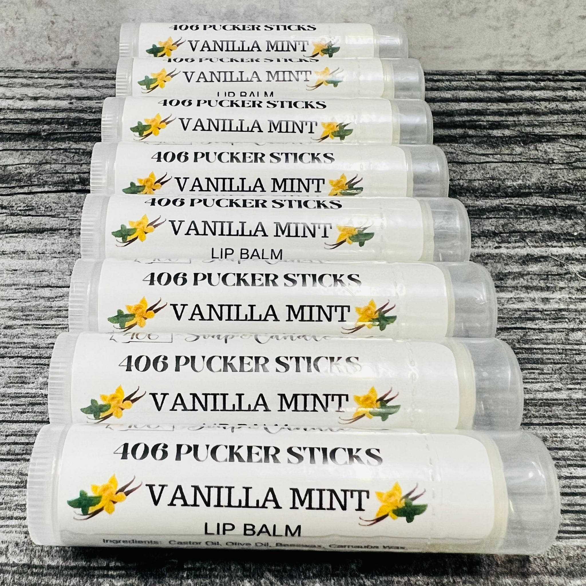 406 Pucker Sticks Vanilla Mint Lip Balm